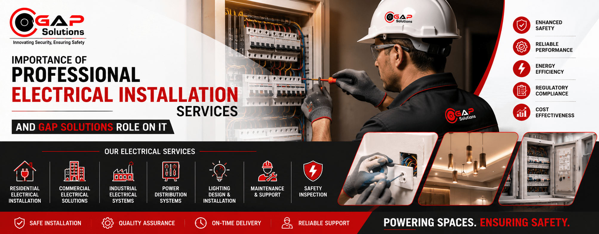 Importance of Professional Electrical Installation Services and the Role of GAP Solutions